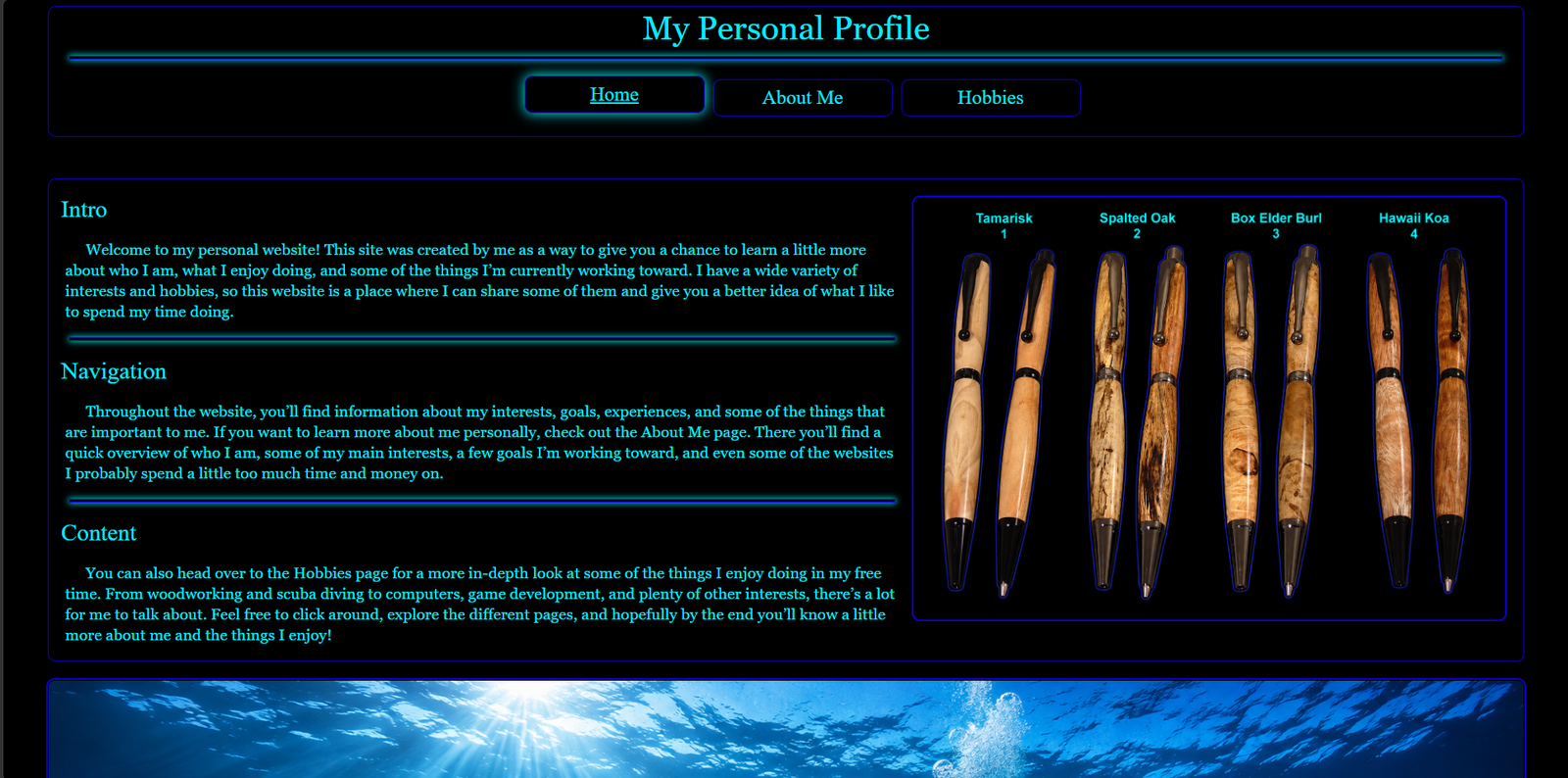 Personal Profile project